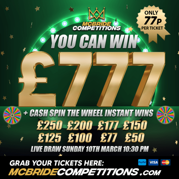 £777 FOR 77P + INSTANT WINS